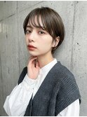大人可愛いショートボブ30代40代50代60代髪型前髪あり前髪なし