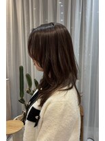 オン キャナルシティ博多前店(on) 髪ドクター吉井/ミディアムレイヤー/チャコールブラウン/30代