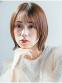 丸みボブレイヤーボブ20代30代◎前髪あり艶髪小顔ショート赤羽