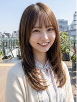 ランド(RaND)&nbsp;韓国くびれ巻きうすめぱっつんベージュカラー