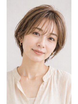 パルフェ ヘアー バイ オーク 九大学研都市(parfait hair byOAK) ひし形ショート