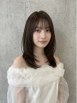 ベル(Belle) 愛されミディ×ミルクティーブラウン