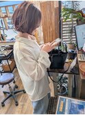 外国人風ボブ/グレージュカラー/30代40代/Bambi松平愛