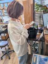 バンビ プライベート サロン(Bambi private salon)&nbsp;外国人風ボブ/グレージュカラー/30代40代/Bambi松平愛
