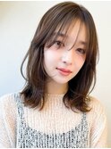 大人可愛いショコラブラウンくびれヘア30代40代