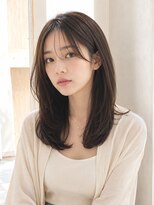 ワゴンバイアフロート(Wagon by afloat)&nbsp;ナチュラルミディアム×レイヤーカット20代30代40代丸顔面長池袋