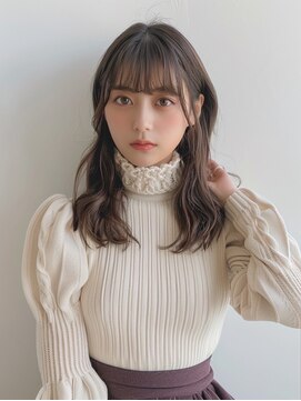 モードケイズ JR茨木improve店(MODE K's) オン眉 ジェンダーレス エアリーグレージュ ひし形シルエット