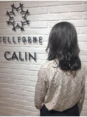黒髪ミディアム