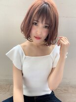 マリアバイアフロート(Maria by AFLOAT) 【アフロート添田】小顔に導くシースルーバング束感前下がりボブ