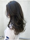 シルバーブルージュ_オリーブカラーハイライトカラー_ba305282
