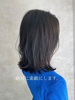 アフロート ショウナン(AFLOAT SHONAN) 黒髪でも似合う外ハネ{湘南/藤沢}
