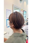 マニッシュショート ワイドバング 透明感