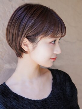 カライング(ing) ナチュラルボブ前髪ありイメチェン20代30代40代50代ショートボブ