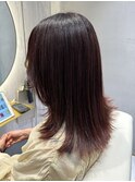 赤みブラウン×ミディアム