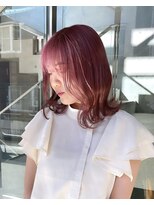 ヲタク(wotaku.)&nbsp;ピンクカラーケアブリーチ透明感カラーくすみカラー暖色カラー