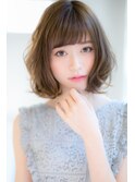 山村/小顔ボブ/ゆるふわパーマボブ/前下がりボブ銀座/ボブパーマ