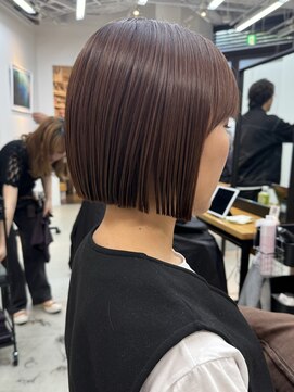 ミィ 表参道(mee.) 前髪/アンブレラカラー/こなれミディ/イメチェン/ぱっつんボブ