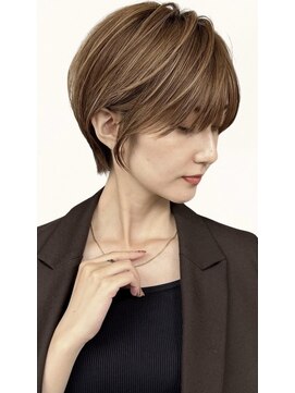 ゴカン バイ ジル ブラン 名古屋(Gokan by JIL BLAN) ハイライトバレイヤージュダブルカラーショートカット30代40代