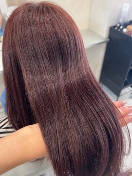 キング(K!ng) 縮毛矯正髪質改善ハイライトレイヤーカット楠葉美容室エクステ