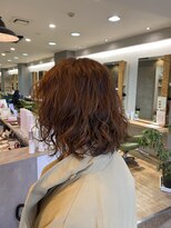 ブロッサム 東中野店&nbsp;大人可愛いダブルカラーショコラブラウン似合わせレイヤーパーマ