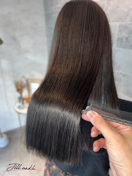 ジル アンク(Jill ankh) 《姫路　Jillankh》オリーブグレージュ　髪質改善　赤み消し