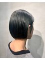 オジョマノ(OjOmano) ボブに馴染みのよいナチュラルストレートパーマ