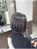 コントラストハイライト/ショートボブ/外国人風/ハイライト