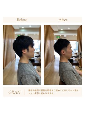グランバイ アトリエドングリ(Grand × AtlierDonguri) お客様髪質改善データ1854(マッシュショート)