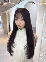 イア バイ ジーナ 渋谷(IA by Zina)&nbsp;ナチュラルレイヤー小顔ワンカールロングヘア