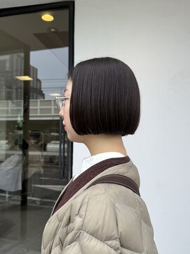 マルソー 岡山ボブニュアンスパーマ髪質改善トリートメントレイヤー