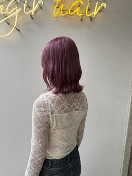 アジールヘア 北千住駅西口店(agir hair) ピンクカラー ピンクベージュ 北千住