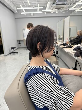 ネイロ 北千住(NeiRo) 小顔ショートボブカラー大人ショートボブひし形ショートカット