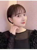 髪質改善/大人ガーリー/似合わせカット/ショートボブ前髪/仙台