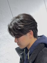 オーバルバイアピッシュ(OVARL by apish)&nbsp;フェザーパーマニュアンスセンターパート毛流れリバースパーマ