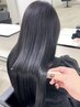 【期間限定】カット+縮毛矯正ストレート 【難波/ブリーチ】
