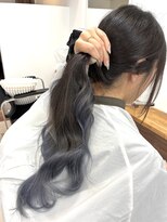 トーン バイ キャラ 池袋(TONE by Chara) ブルーシルバーカラーのグラデーションカラー【池袋美容室】