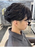 宇都宮メンズカットメンズパーマフェザーパーマセンターパート