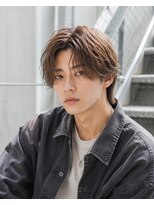 MEN's Baguz MEN'Sカット/ MEN'Sパーマ/ MEN'Sカラー 韓国ミディアム×フェザーパーマ×センターパートレイヤー