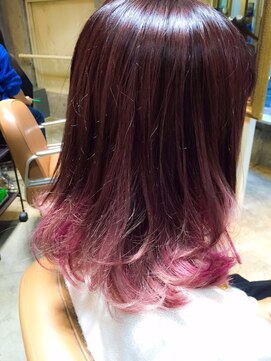 サロンドミルク 原宿(salon de MiLK) カシスピンクグラデーション☆