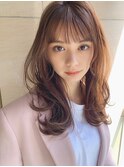 くびれ美人ヘア ショコラベージュ 魅力倍増カール ベビーバング