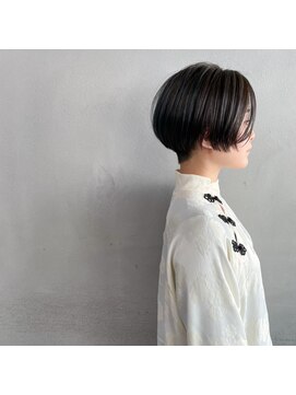 タグ(#tag) #刈り上げマッシュショートのセクションカラー