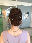 ツイスト&ロープ編みアップスタイル