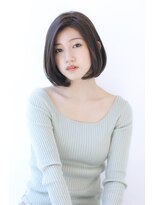オーロ 緑地公園店(ORO)&nbsp;アッシュブラウン前下がり大人かわいい小顔フレンチボブ大人ボブ