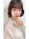 韓国ボブ×グレージュカラー