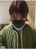 ベリーブラウン×外ハネミニボブ