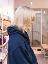 フィッツコア(FITS CORE)&nbsp;２回目のご来店　ホワイトブロンド　修正カラー