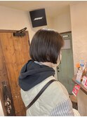 オリーブブラウン ボブ