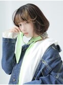 ボブ×顔まわりインナーカラー