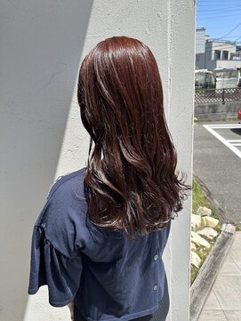 ジュエ ヘアー デザイン(Jue hair design) ブリーチなしオレンジブラウンカラー