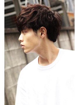 ルーム 辻堂(Rm) くせ毛風質感マッシュ　辻堂メンズヘア　ワックスなし